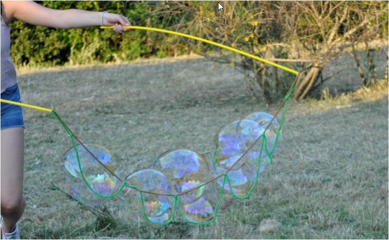 burbujas en el campo