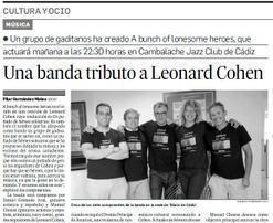 TRIBUTO A LEONARD COHEN